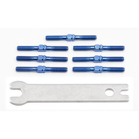 ###Blue Titanium Turnbuckle Set