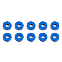 Bulkhead Washers, 7.8x2.0 mm, blue aluminum