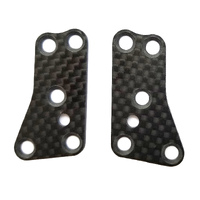 RC8B3.2 FT Front Upper Suspension Arm Inserts, carbon fiber, 1.2mm