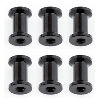 RC10F6 FT Heavy Duty Suspension Arm Standoffs, black aluminum