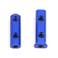 ###RC10F6 Servo Mounts, blue aluminum