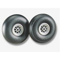 DUBRO 200T 2in DIA TREADED SURFACE WHEELS   (1 PAIR PER CARD)