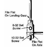 ####DUBRO 615 E/Z ADJUST AXLE 2in X 5/32in (2 PCS PER PACK)