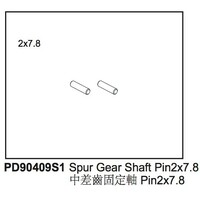 Spur Gear Shaft Pin Kaiser XS