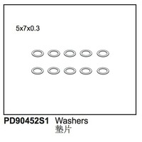 Washers 5x7x.3 (10)