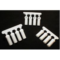 RPM Heavy Duty 4-40 (3mm) Rod Ends (12) - Dyeable White