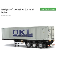 Tamiya 1/14 40ft 3 Axle Container Trailer (PRICE TO BE ADVISED )