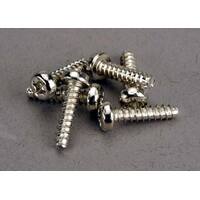 Traxxas Screws, 3x12mm Roundhead Self-Tapping (6)