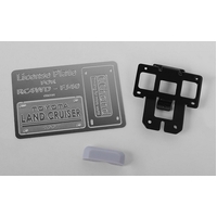 Rear License Plate System for RC4WD G2 Cruiser