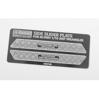 Metal Side Diamond Plates for 1/18 Gelande II Black Rock