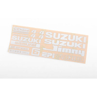 Logo Decal Sheet for Capo Racing Samurai 1/6 RC Scale Crawler (White)