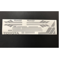 RC4WD Clean Stripes for Mojave II 2/4 Door Decal Sheet (Grey)