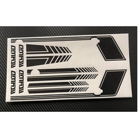 RC4WD Clean Stripes D90 Decal Sheet (Black)