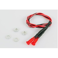 Red LED Holder with LED 12V