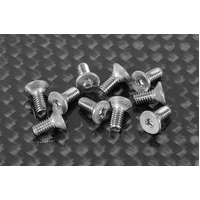 Flat Head Cap Screws M2.5 x 6mm (10)