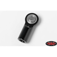 ###M3/M4 Short Straight Aluminum Rod Ends (Black) (10) (DISCONTINUED)