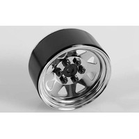 6 Lug Wagon 1.9" Steel Stamped Beadlock Wheels (Chrome)