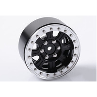 RC4WD Raceline Monster 1.9" Beadlock Wheels (Black/Silver)