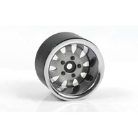 1.9" 5 Lug Steel Wheels w/Beauty Ring (Silver)