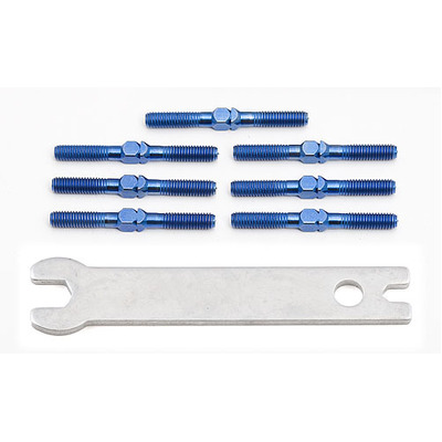 ###Blue Titanium Turnbuckle Set