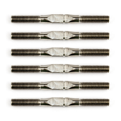 FT 1:14 Titanium Turnbuckle Set, silver, 35 mm/1.37 in