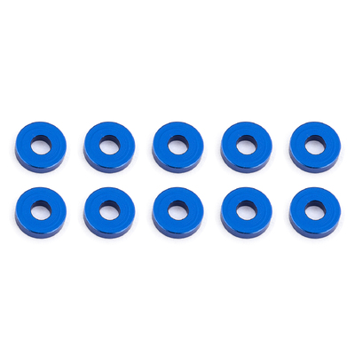 Bulkhead Washers, 7.8x2.0 mm, blue aluminum