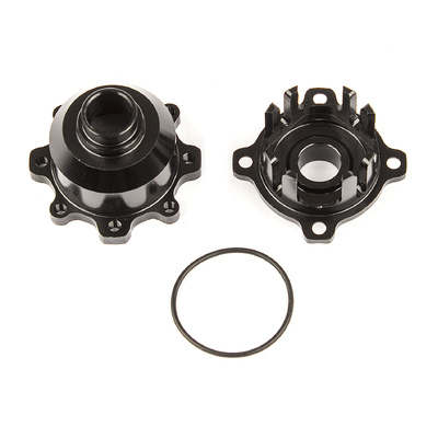 TC7.2 Gear Diff Case, black aluminum