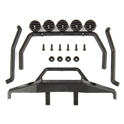 CR12 Roll Bar and Bumper Set, black