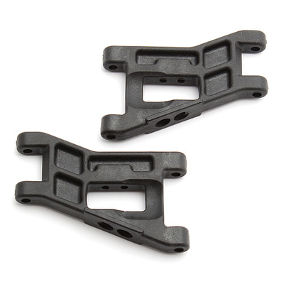 RC10WC FRONT WIDE SUSPENSION ARMS, BLACK