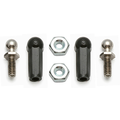 Long Ballstud, 4-40 thread