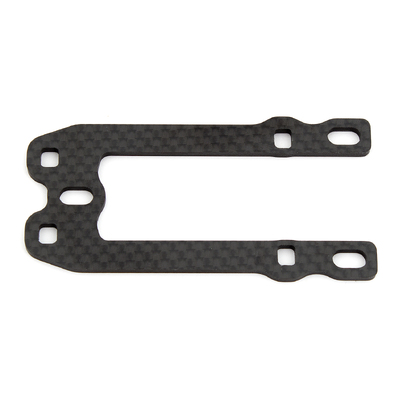 RC10F6 FT Front Top Plate, forward servo, carbon fiber