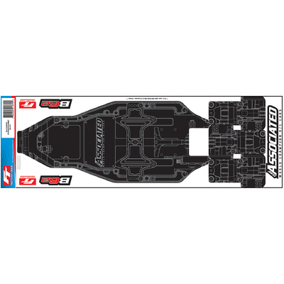 RC10B6.3/B6.2 FT Chassis Protective Sheet, printed