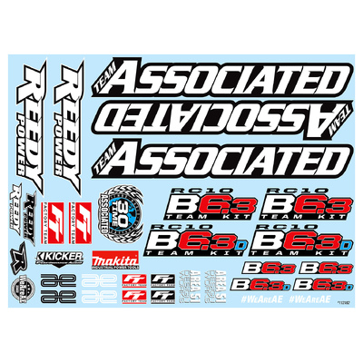 ####RC10B6.3 Decal Sheet