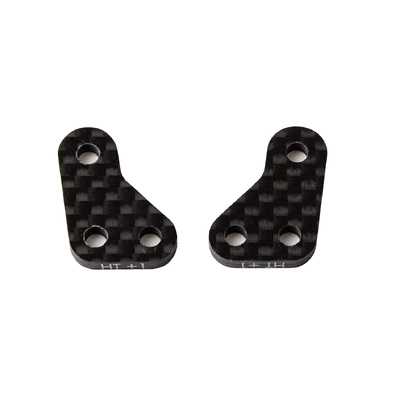 RC10B6.3 FT Steering Block Arms, HT +1, carbon fiber