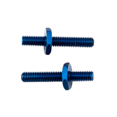 RC10B6.3 FT Battery Strap Shoulder Screws, blue aluminum