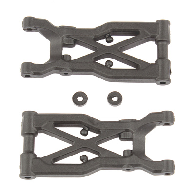 RC10B74 FT Rear Suspension Arms, carbon