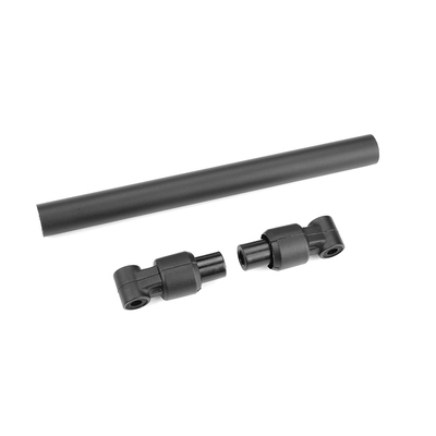 Team Corally - Chassis Tube - Front - 110mm -Aluminum - Black - 1 Set