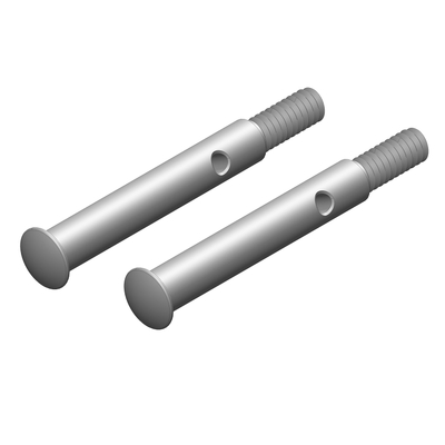 Team Corally - Wheel Axle - Front - Steel - 2 pcs