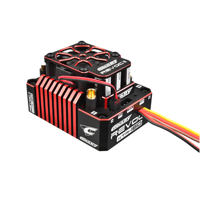 Team Corally - Revoc II XTR 160 "Racing Factory" - Black - Red Color - 2-6S Esc For Sensored And Sensorless Motors - 160A