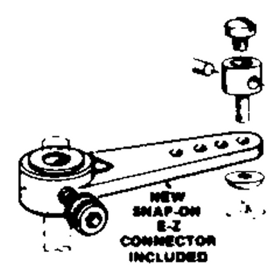 DUBRO 155 1-1/4in NYLON STEERING ARM ASSEM (1 PC PER PACK)