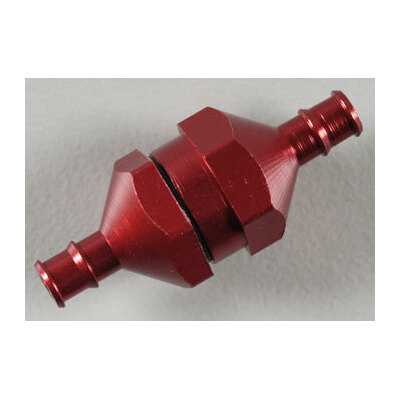 ###(DISCONTINUED USE DBR834) DUBRO 2307 IN-LINE FUEL FILTER (RED) (1 PCS PER PACK)