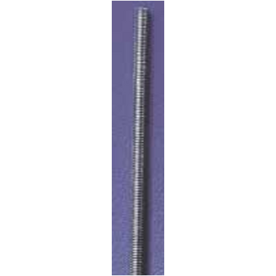 DUBRO 379 12in FULLY THREADED ROD 4-40 (EACH)