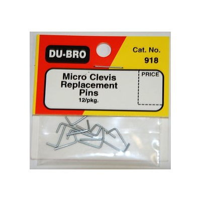 ###DUBRO 918 MICRO CLEVIS PINS (12 PCS PER PACK)(DISCONTINUED)