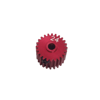 GV EL02411HC MOTOR PINION GEAR - 24T / 3MM (RED COLOR)