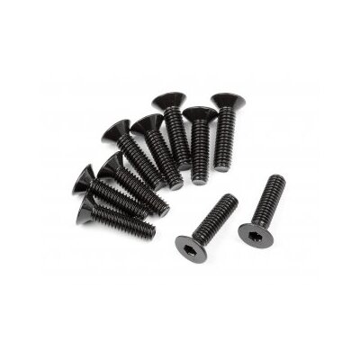 HPI Flat Head Screw M2.5x10mm (Hex Socket/10pcs)