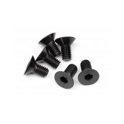 HPI Flat Head Screw M6x12mm (Hex Socket/6pcs)