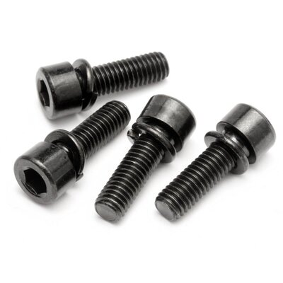 HPI Cap Head Screw M5x16mm w/ Spring Washer (4pcs)