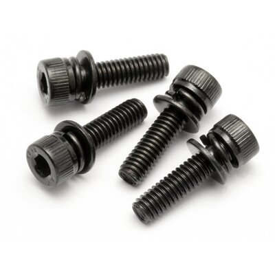 HPI Cap Head Screw M4x15mm w/ Washer (4pcs)