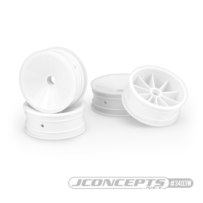 Mono - RC10, RC10B2, RC10B3 2.2" front wheel (white) - 4pc