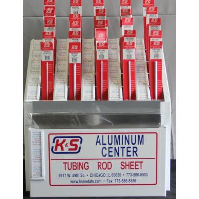 K&S 3000 ALUMINUM CENTER ASSORTMENT WITH RACK